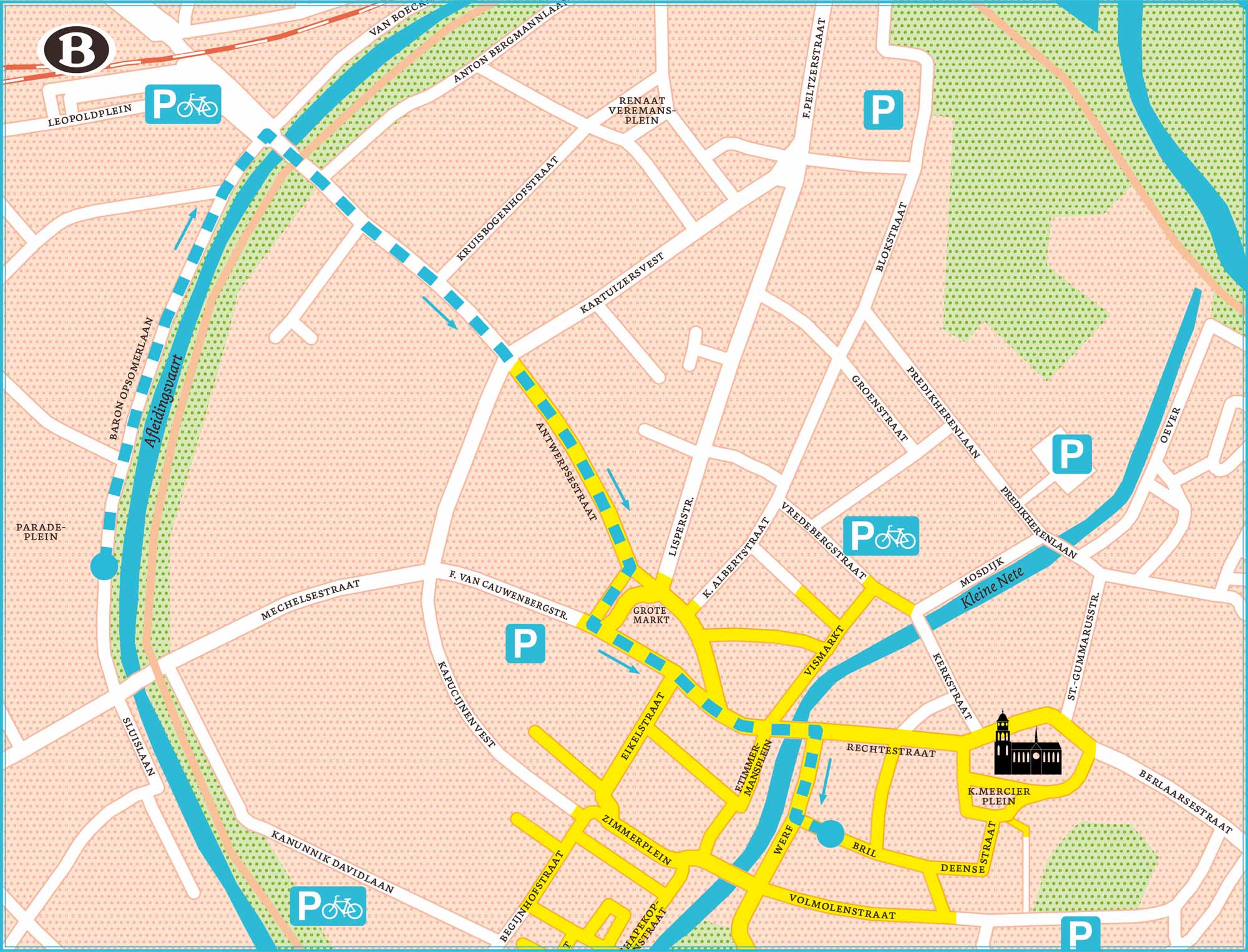 Parcours Blijde Intrede Filips en Johanna