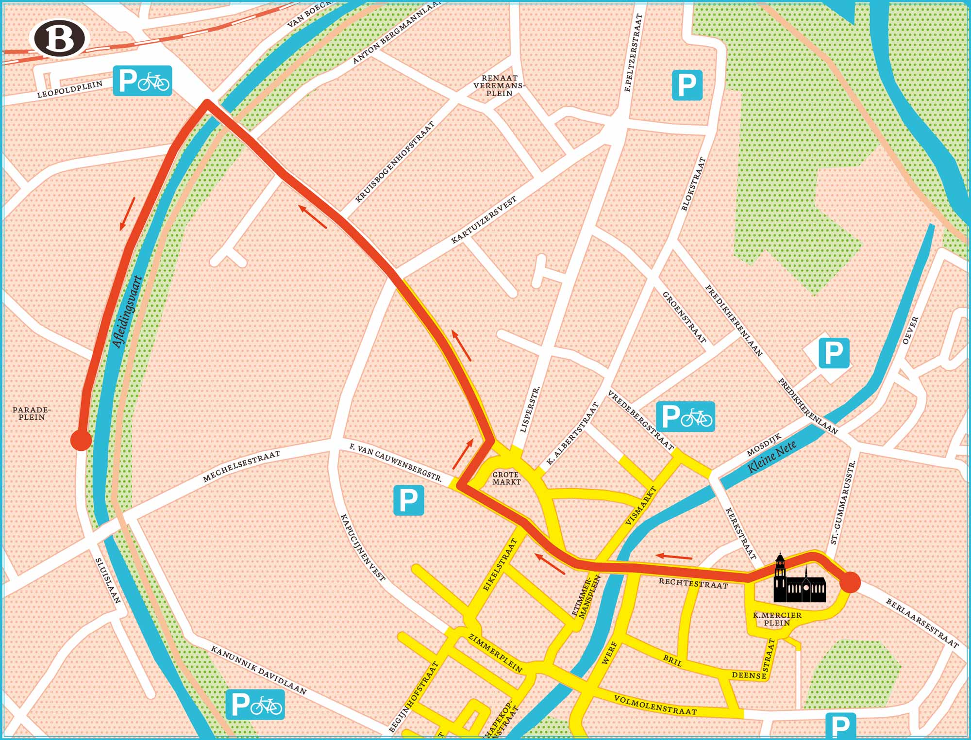 Parcours Ommegangstoet